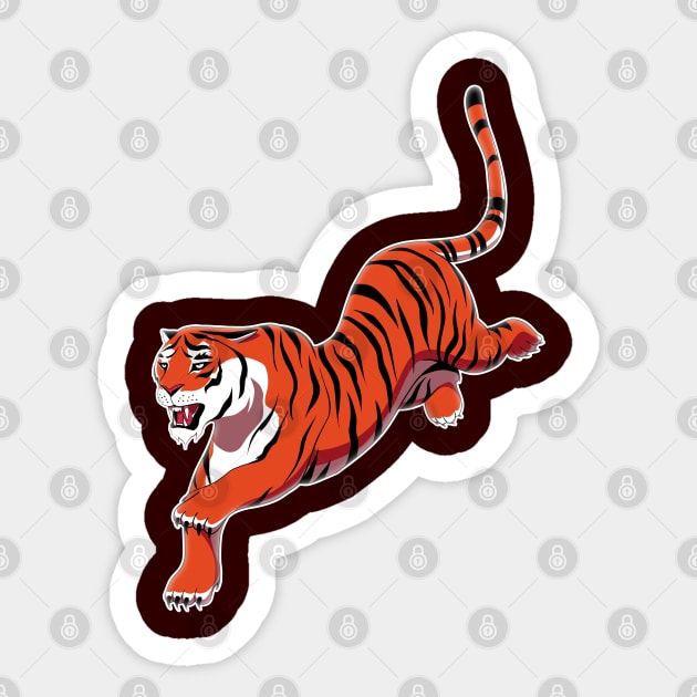Tiger Sticker by TMBTM